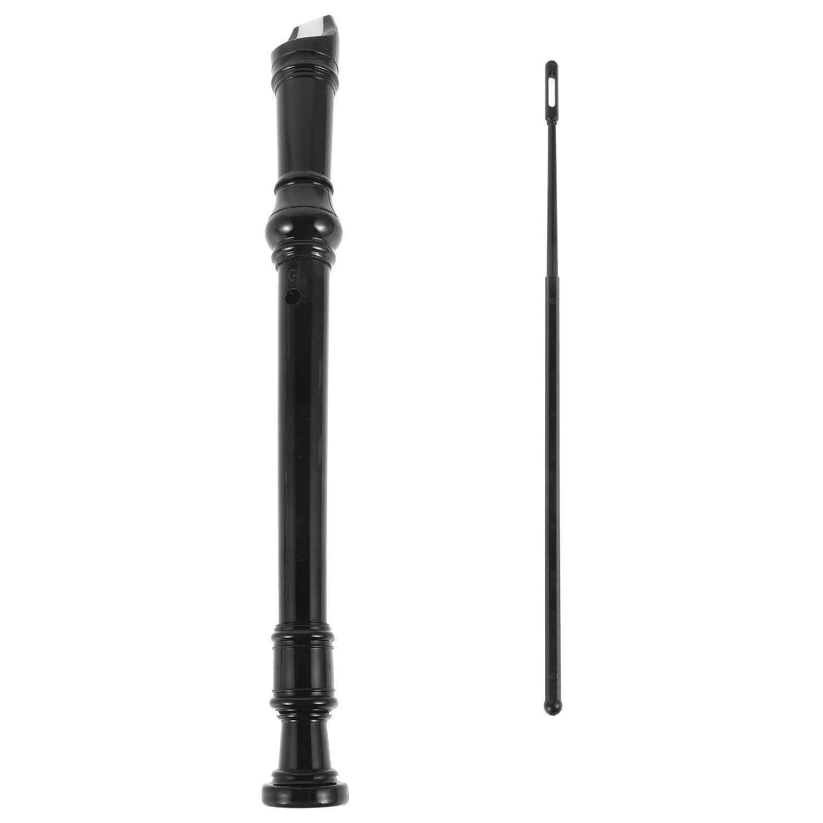 Soprano Recorder Plastic - 8 Hole Black Soprano Recorder Transparent