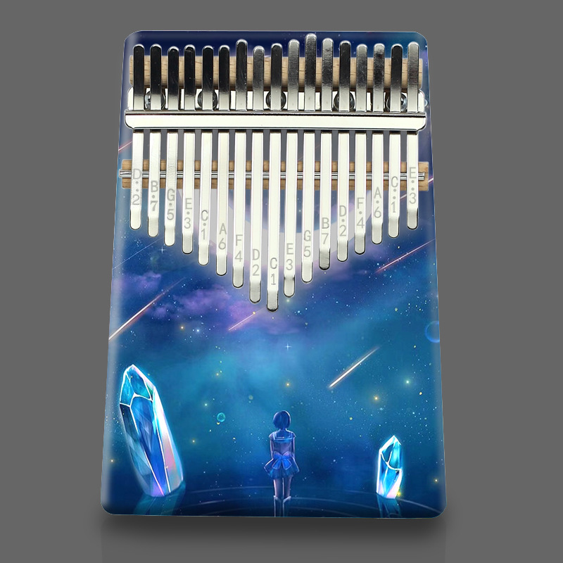 Musical Instrument Names - 17-Tone Kalimba Color Thumb Piano Beginner