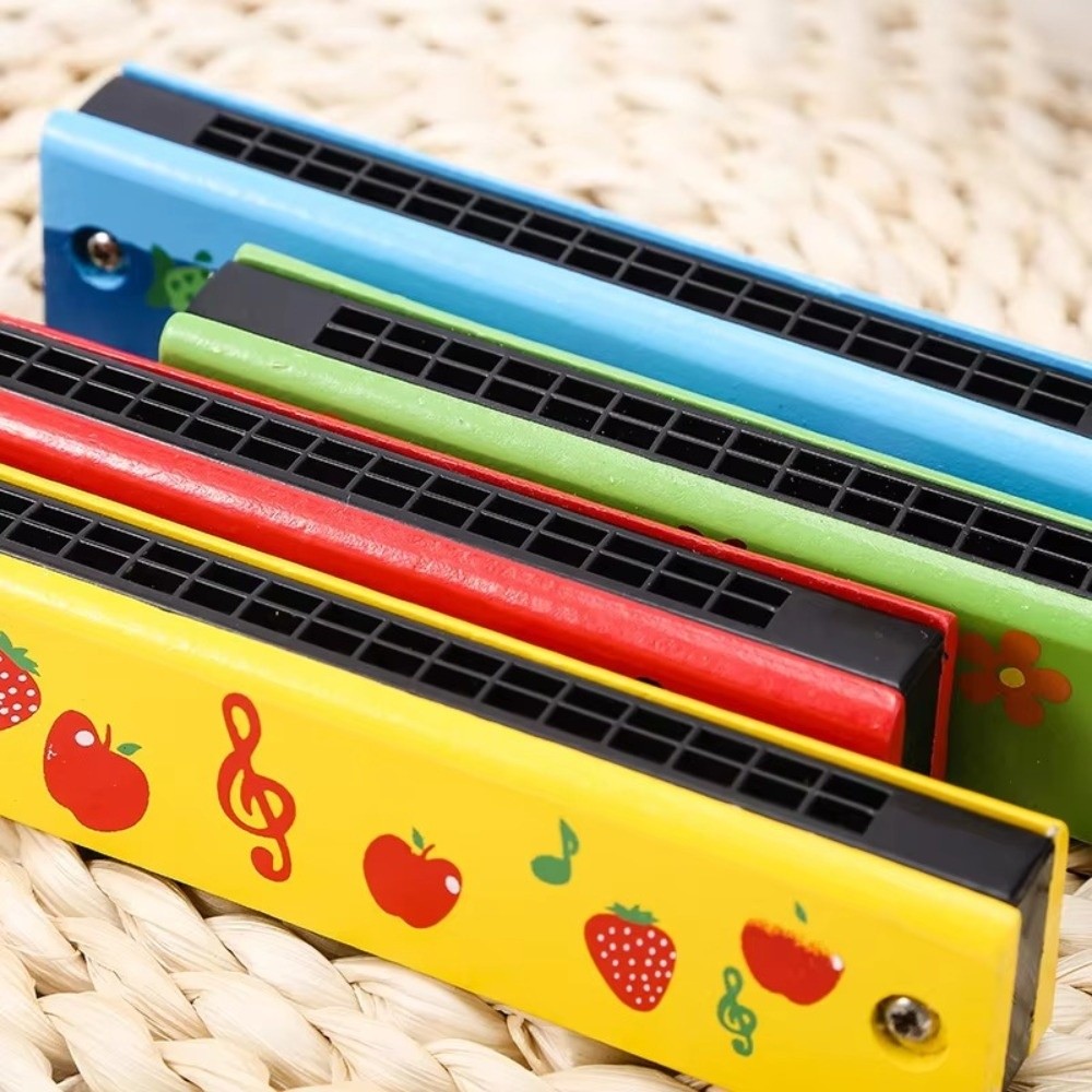 New 16 Holes Wooden Harmonica  - Musical Instrument Melodica ulasan dan harga