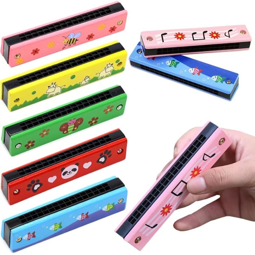 New 16 Holes Wooden Harmonica  - Musical Instrument Melodica ulasan dan harga