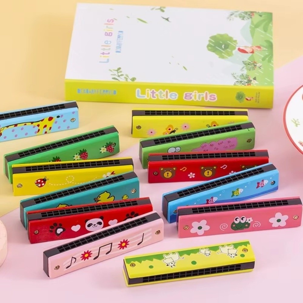 New 16 Holes Wooden Harmonica  - Musical Instrument Melodica ulasan dan harga