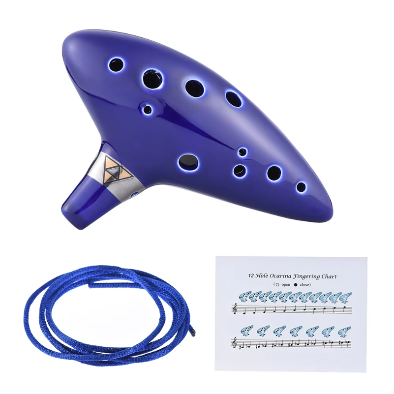 12 Hole Ocarina Ceramic Alto C - Musical Instrument Book ulasan dan harga