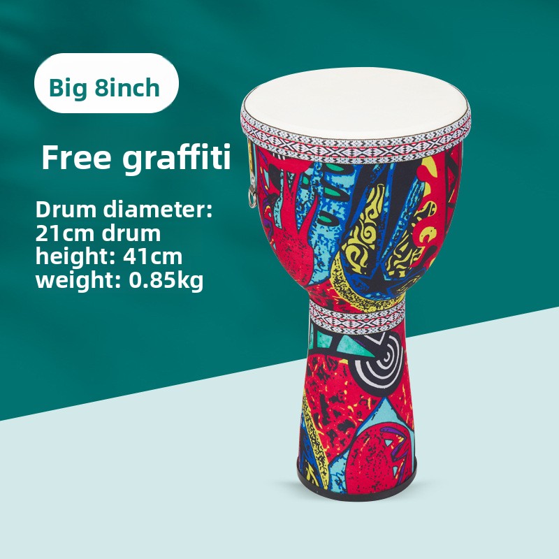 8 inch African  Large 8 Hand D - Bongo Drum Set ulasan dan harga