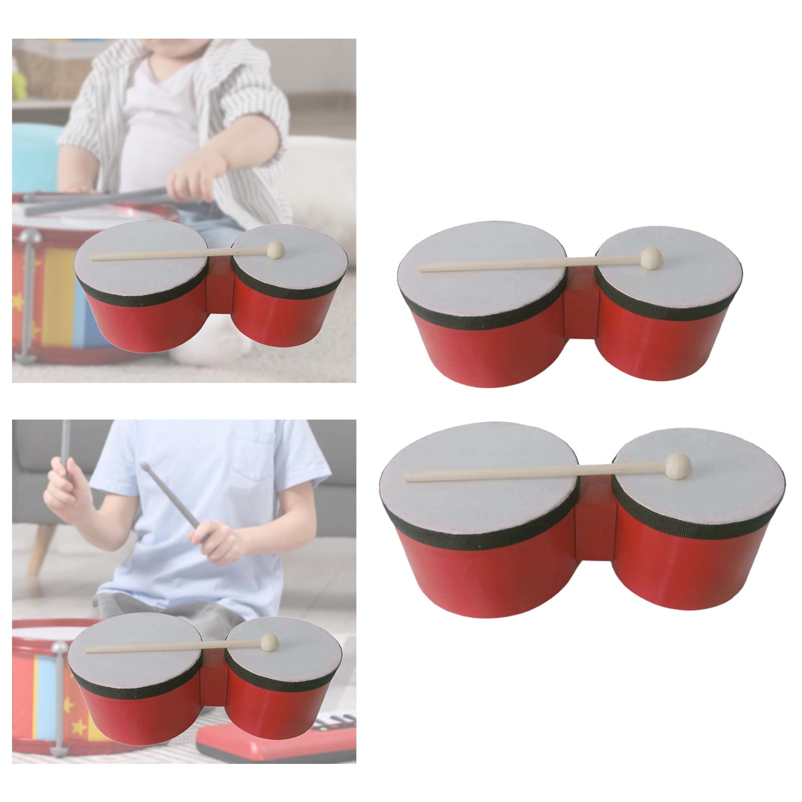Bongo Drum Wooden Percussion A - Bongo Drum Set ulasan dan harga