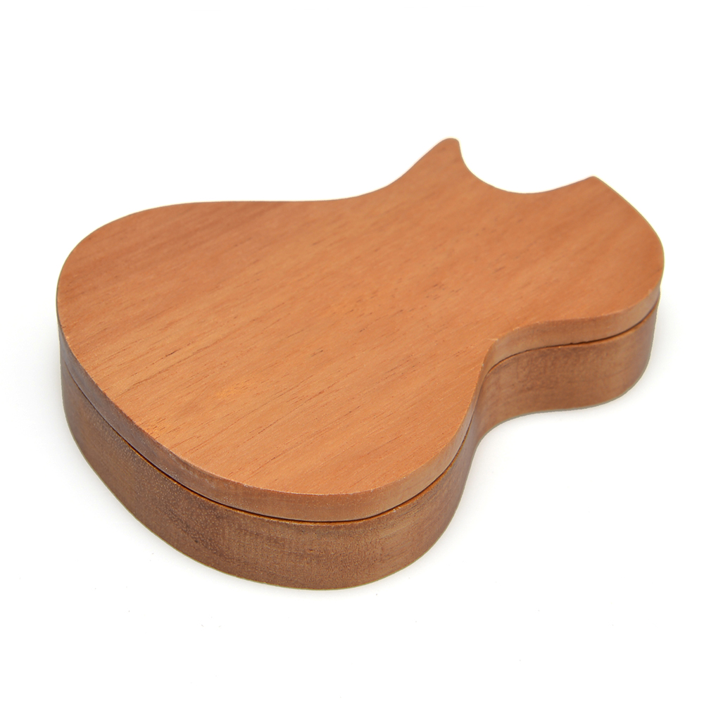 Guitar Picks Holder Wooden Ple - Cajon Musical Instrument ulasan dan harga