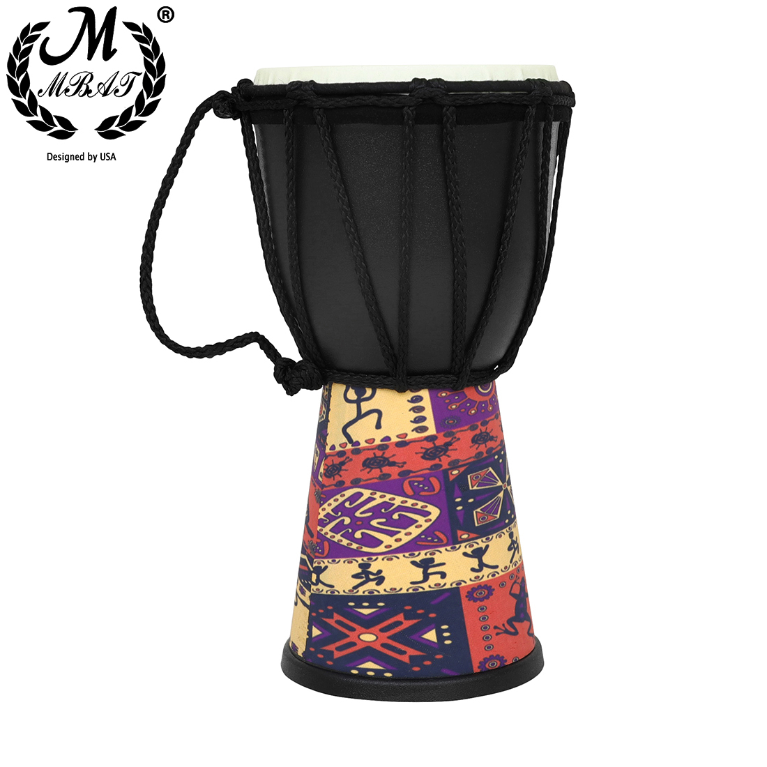 M MBAT 4-Inch Djembe Drum ABS  - Djembe Hand Drum ulasan dan harga