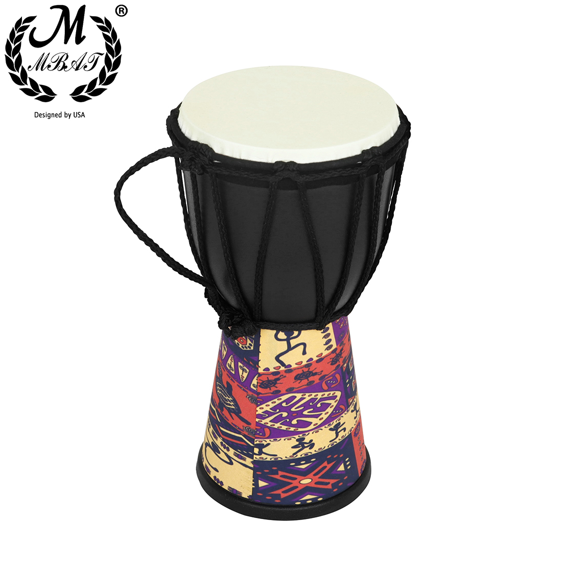 M MBAT 4-Inch Djembe Drum ABS  - Djembe Hand Drum ulasan dan harga