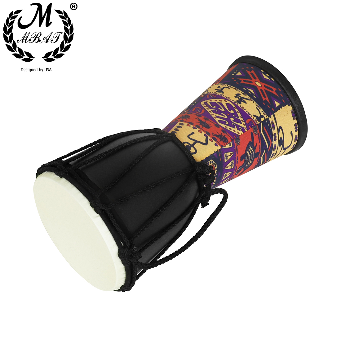 M MBAT 4-Inch Djembe Drum ABS  - Djembe Hand Drum ulasan dan harga