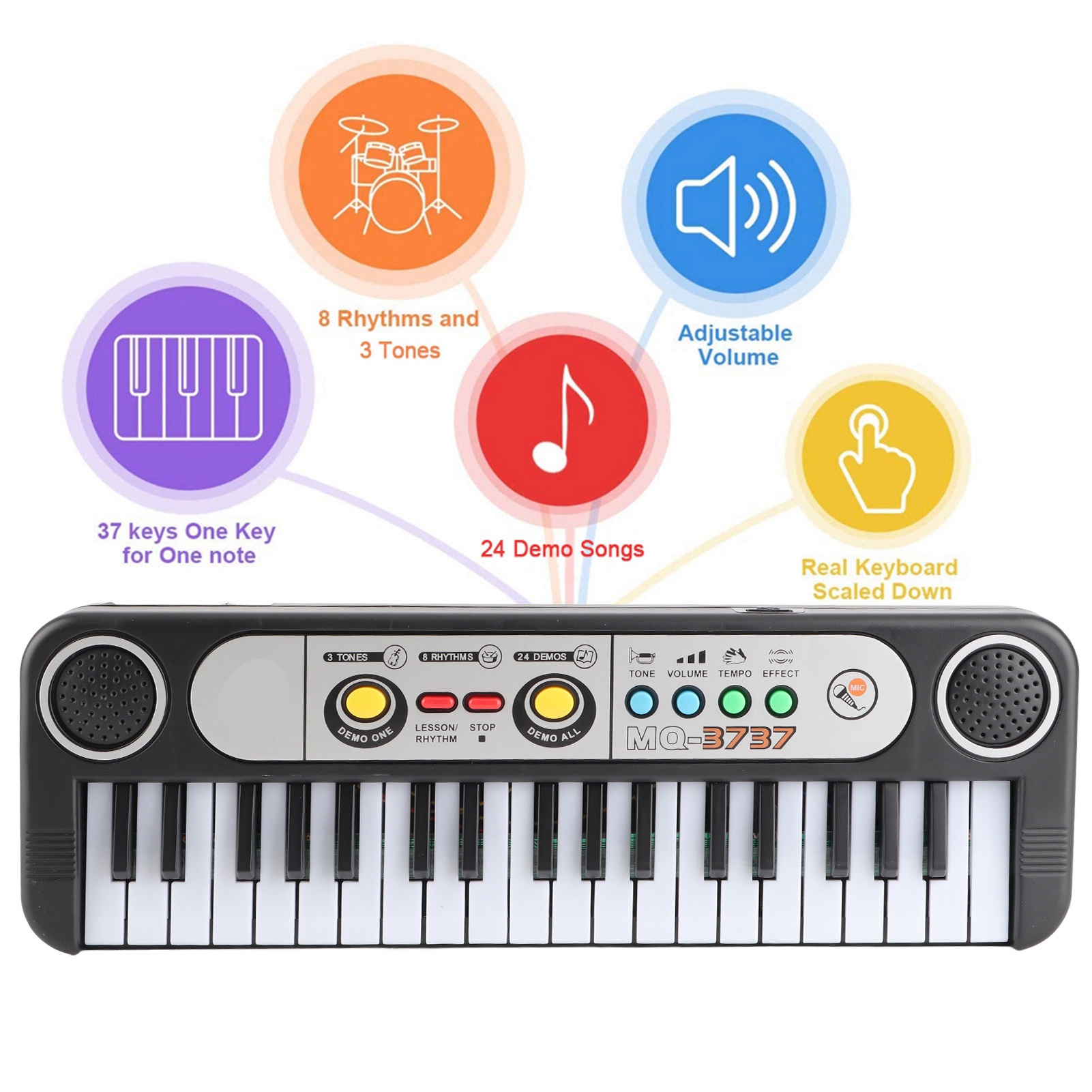 37 Keys Electric Digital Key B - Musical Instrument Names ulasan dan harga