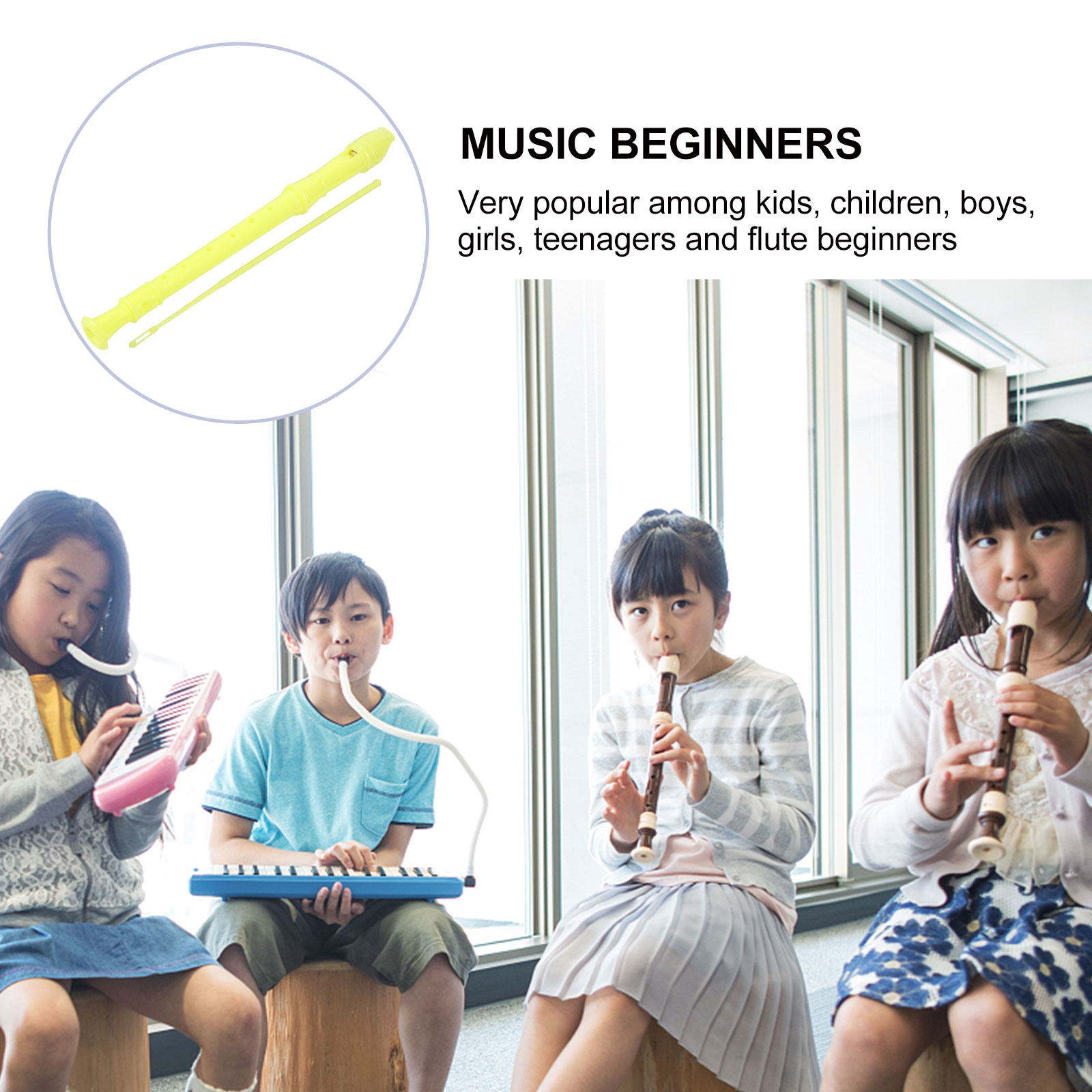 1Set Children Soprano Recorder - Soprano Recorder Plastic ulasan dan harga