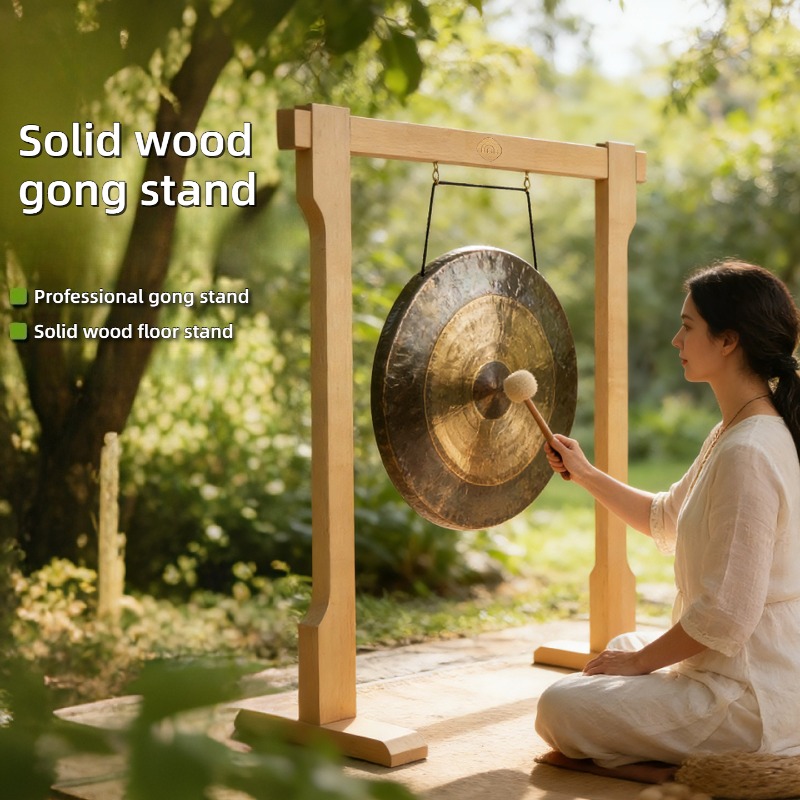 Solid Wood Bolded Gong Stand P - Musical Instrument Accessories ulasan dan harga