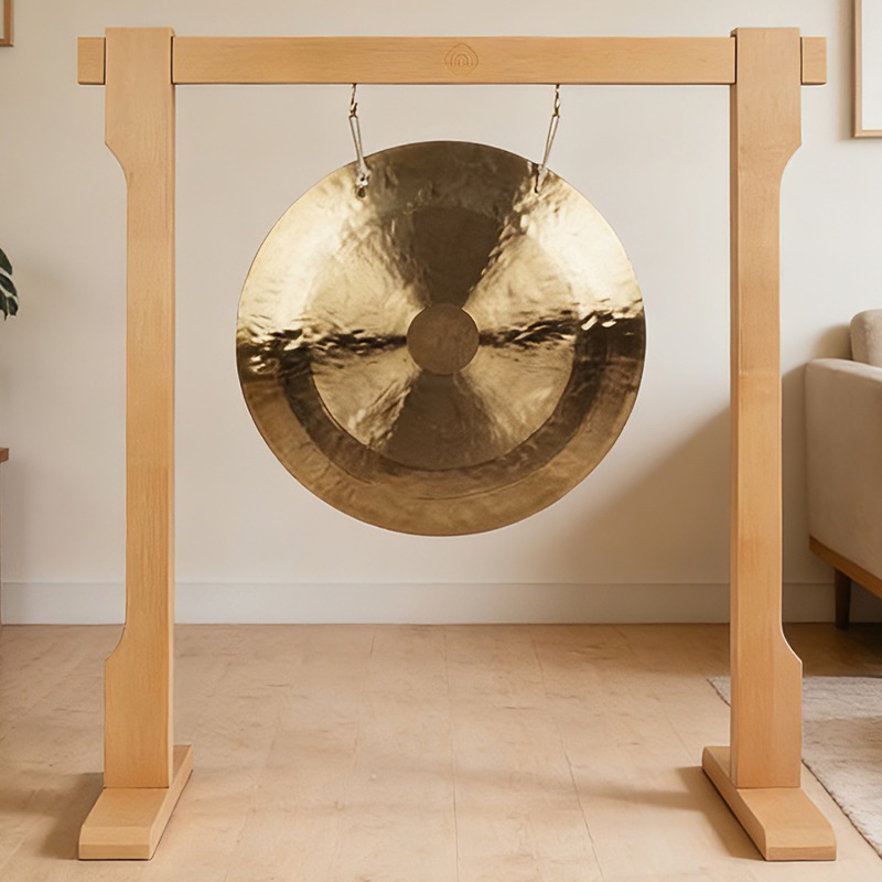 Solid Wood Bolded Gong Stand P - Musical Instrument Accessories ulasan dan harga