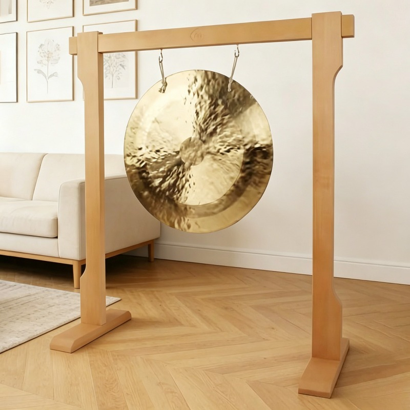 Solid Wood Bolded Gong Stand P - Musical Instrument Accessories ulasan dan harga