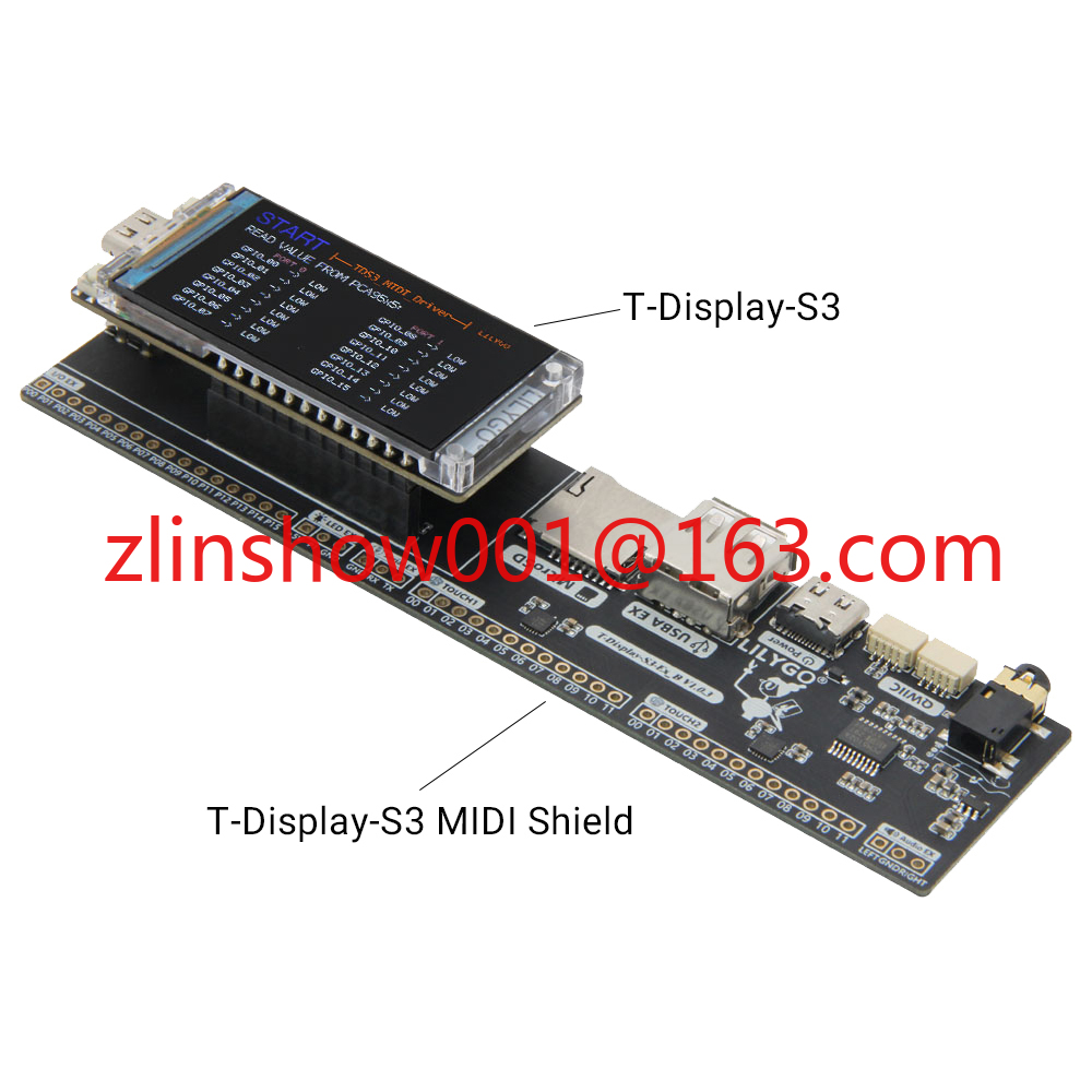 T-Display-S3 MIDI Shield Devel - Musical Instrument Digital Interface ulasan dan harga