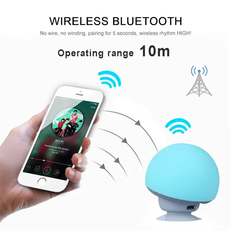 Mini Mushroom Bluetooth Speake - Cajon Musical Instrument ulasan dan harga