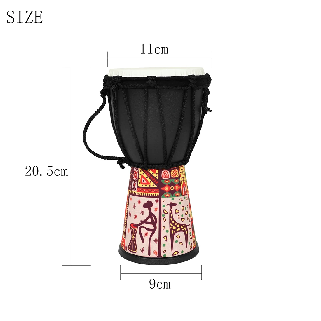 4 Inch African Drum ABS Drum C - Djembe Hand Drum ulasan dan harga