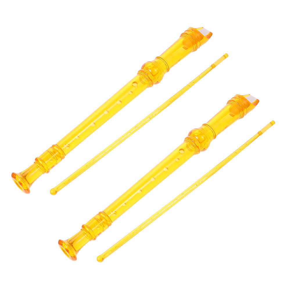 2Pcs Children Clarinet 8-Hole  - Soprano Recorder Plastic ulasan dan harga