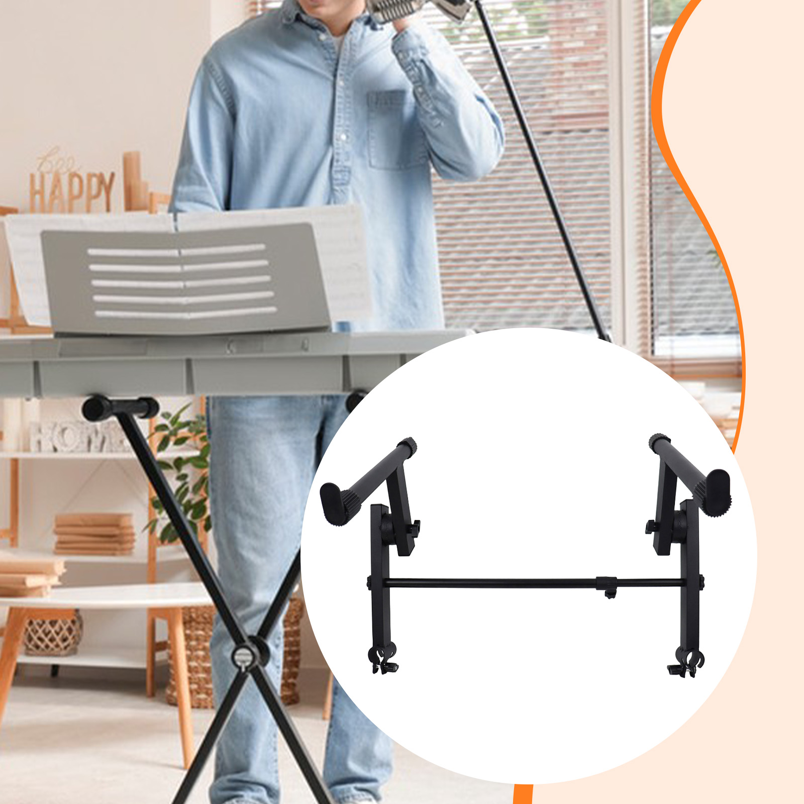 Metal Electric Piano Rack 2 Ti - Musical Instrument Names ulasan dan harga