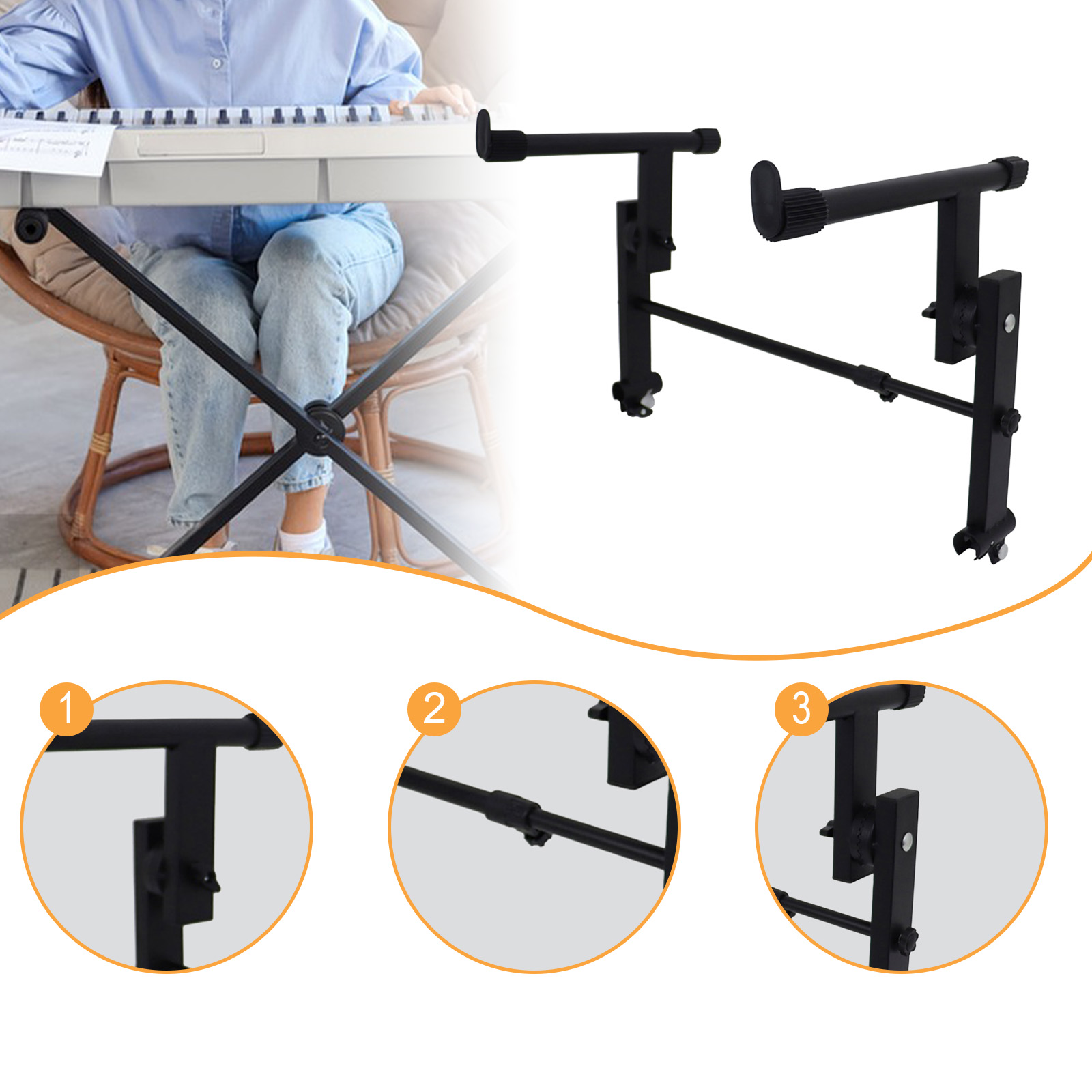 Metal Electric Piano Rack 2 Ti - Musical Instrument Names ulasan dan harga