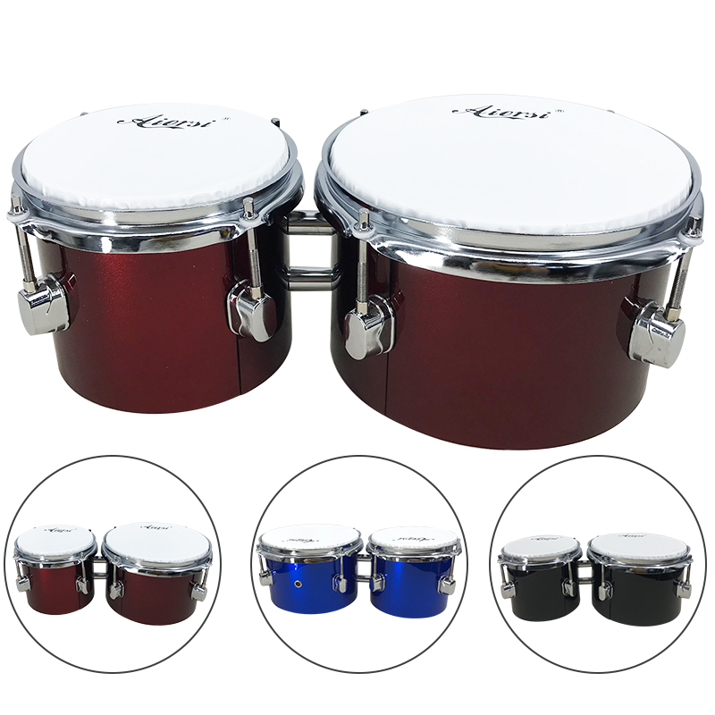 Blue Colour Custom Brand Made  - Bongo Drum Set ulasan dan harga
