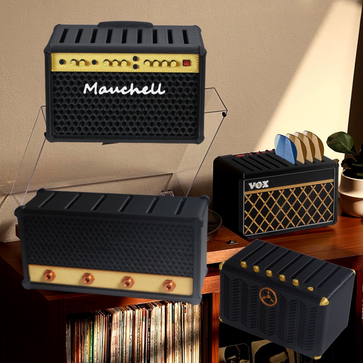 Guitar Pick Holder, 3D Printed - Cajon Musical Instrument ulasan dan harga