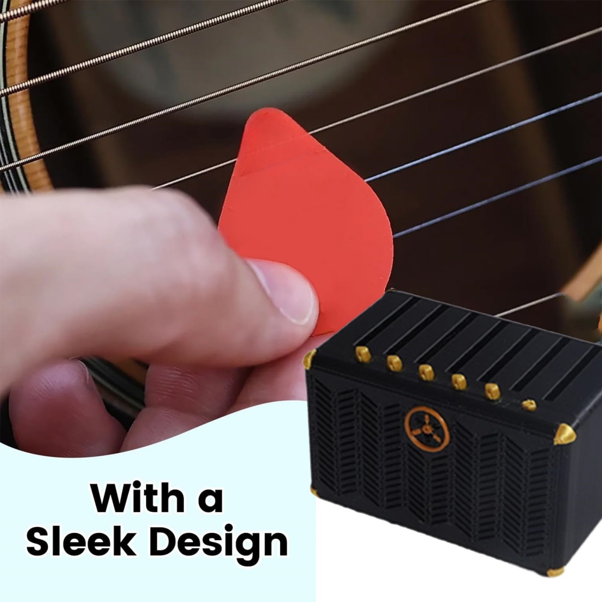 Guitar Pick Holder, 3D Printed - Cajon Musical Instrument ulasan dan harga