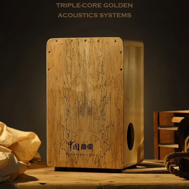 Solid Wood Cajon Box Drum Prof - Cajon Musical Instrument ulasan dan harga