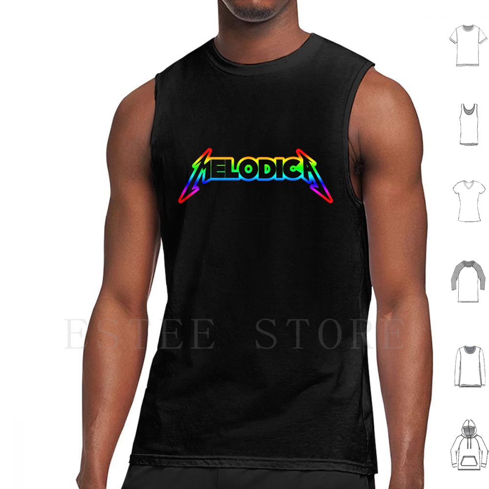 Rainbow Melodica Tank Tops Ves - Musical Instrument Melodica ulasan dan harga